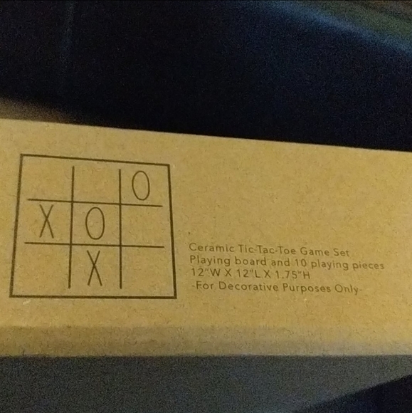 Rare! Rae Dunn tic tac toe game set - Picture 3 of 3